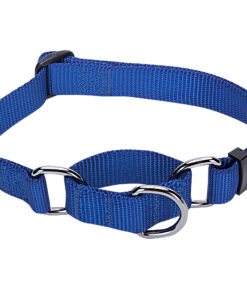 Puppies Gear Adjustable Dog Martingale Collar Made for Last, Royal Blue, Small, Neck 12
