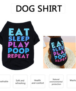 Dog Shirt Dog T-Shirts Dog Spring Summer Clothes Printed Pet Clothing Pet Summer Clothes for Puppy Dogs