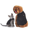 Fetchwear-Black-Quilted-Pet-Jacket-with-Paw-Badge-Small