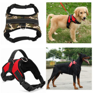 Heavy Duty Dog Pet Harness with Adjustable Collar